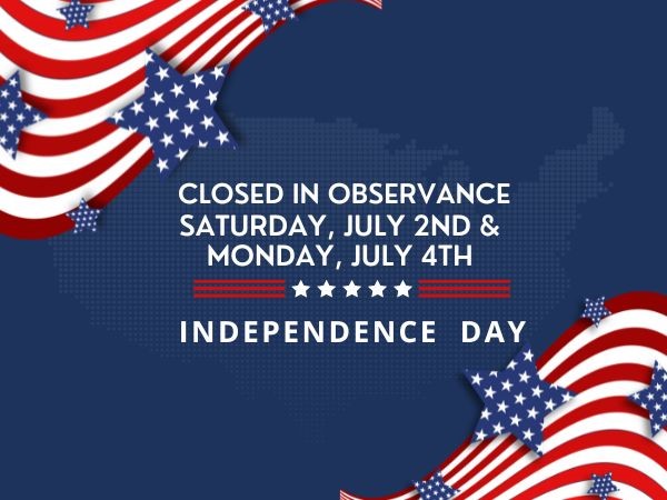 Closed for the 4th of July